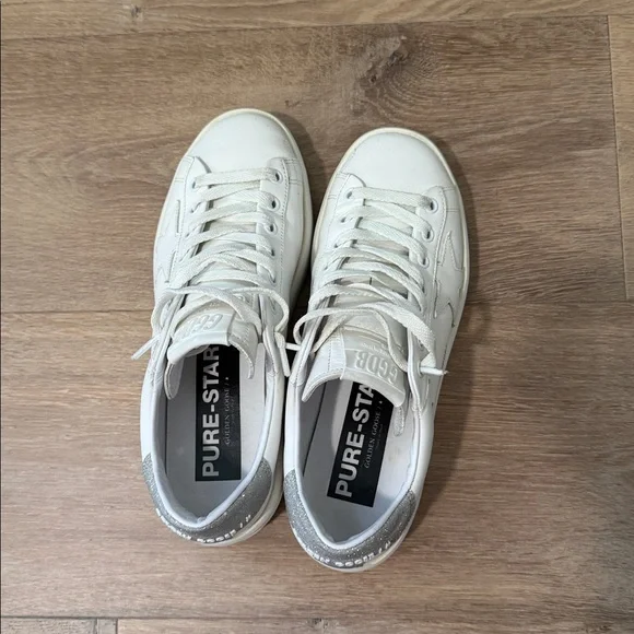 Authentic Golden Goose Pure star leather sneakers - Picture 4 of 8